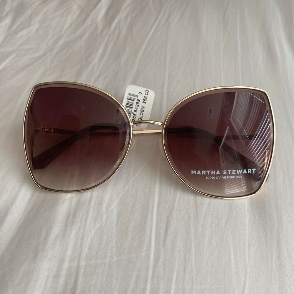Martha-stewart-collection Women's Brown and Gold Sunglasses